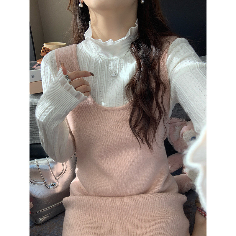 Áo sơ mi cổ rùa phong cách phương Tây, chất liệu ren mỏng nhẹ | BigBuy360 - bigbuy360.vn