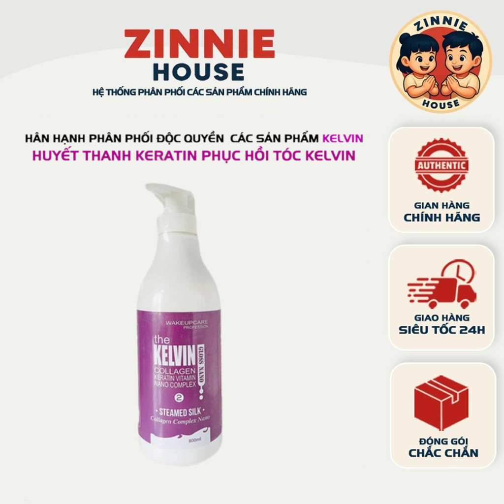 HUYẾT THANH KERATIN KELVIN – PHỤC HỒI TÓC HƯ TỔN, DƯỠNG MỀM MƯỢT, GIẢM GÃY RỤNG