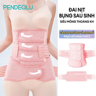 PENDEOLU Đai Nịch Bụng Sau Sinh Chống Cuộn - Siết Eo Và Hông Định Hình From Bụng - Cho Mẹ Bỉm Giảm Mỡ Bụng Hiệu Quả