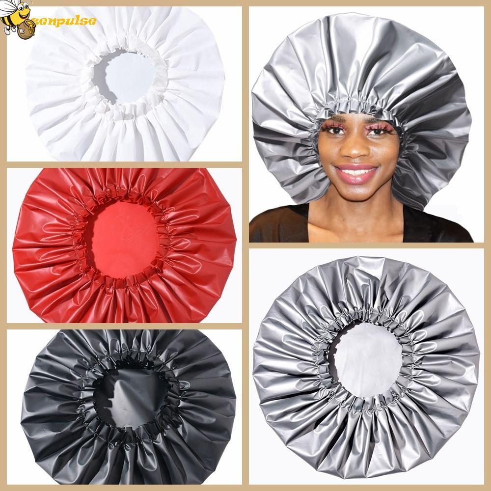 Mũ tắm ZENPULSE, Mũ tắm Mũ SPA cỡ lớn, Bonnet Co giãn màu trơn EVA Lady
