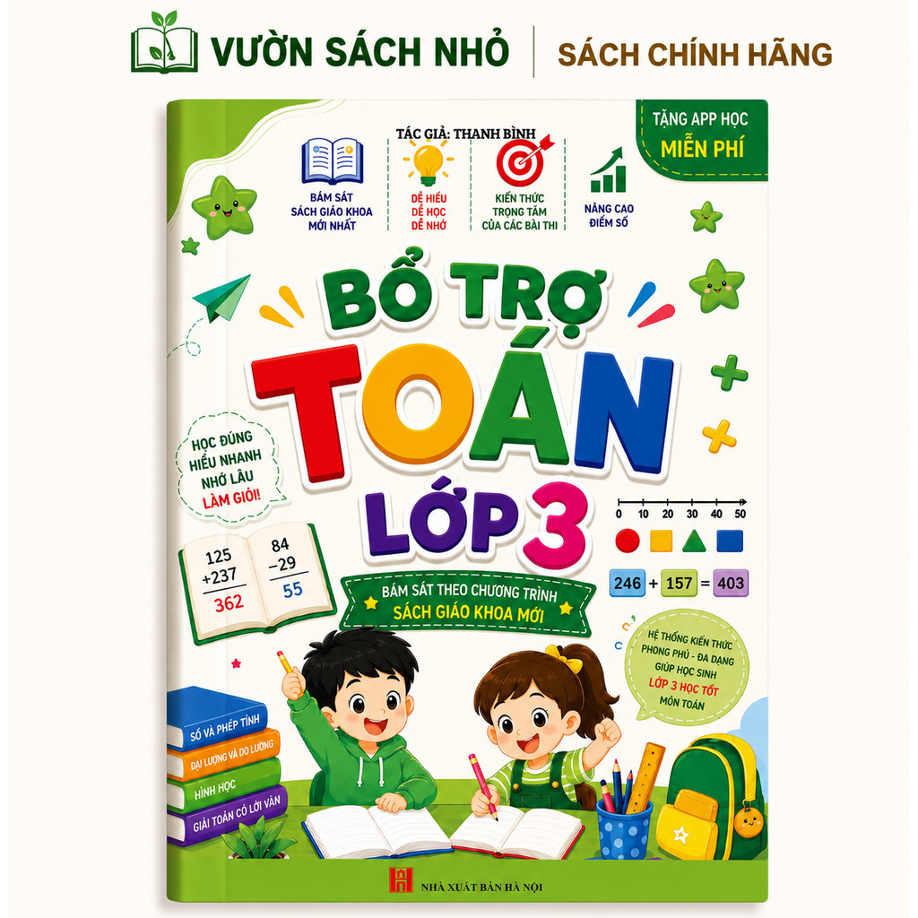 Sách Bổ Trợ Toán Lớp 3 Theo Chương Trình GDPT Mới, Sách Bài Tập Toán Lớp 3 Nâng Cao, Vườn Sách Nhỏ