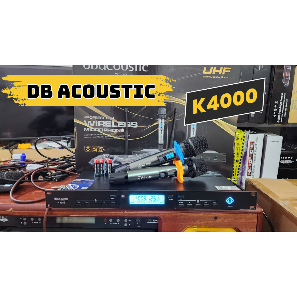 Micro dBAcoustic K4000 PREDIUM | Micro Không Dây Chính Hãng | Tặng Kèm Pin Sạc DbAcoustic C4000L 330