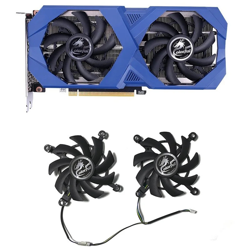 * 2 Chiếc Mới 85mm RTX3060 GPU Quạt Làm Mát Cho Nhiều Màu Sắc Geforce RTX 3060 Ti RTX3060 NB Duo 12G