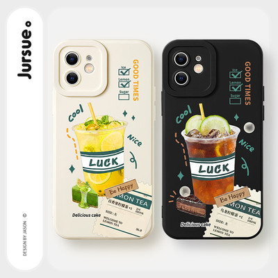 JURSUE Ốp lưng nam nữ cặp đôi dễ thương đẹp độc lạ ngộ nghĩnh chống sốc chống bẩn mềm cho iPhone 17 Air 16 15 14 13 12 11 PRO MAX SE 2020 X XR XS ip 8 7 Plus kute MZ506741