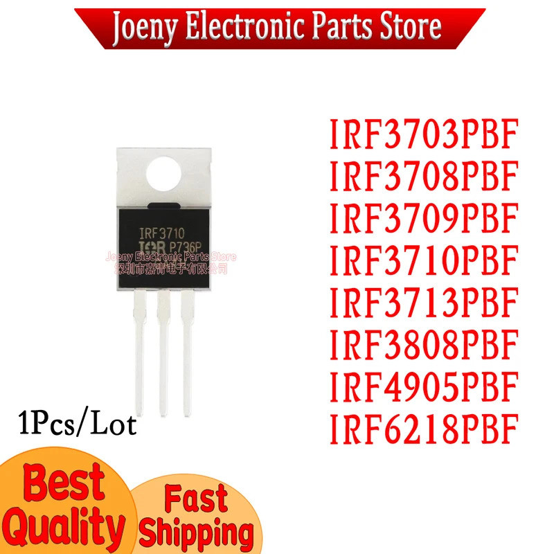 5 Chiếc IRF3703PBF IRF3708PBF IRF3709PBF IRF3710PBF IRF3713PBF IRF3808PBF IRF4905PBF IRF6218PBF TO-2