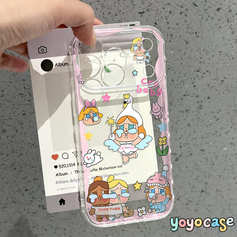 Ốp Lưng Cho IPhone 13 11 15 16 17 14 12 Pro Max air XR 16 7 15 14 8 Plus Ốp lưng trong suốt hình hoạ