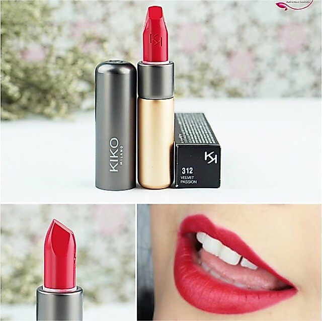 Son Kiko 312 chuẩn auth - Đỏ Cherry