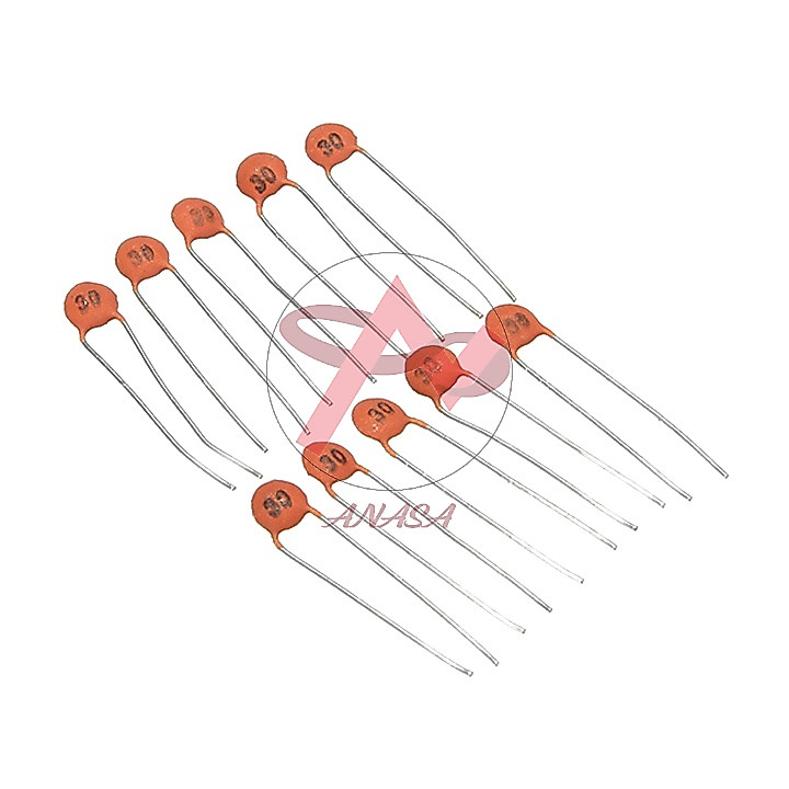 Tụ Gốm Đỏ 104 Điện Dung 100uF (Túi 10 con)