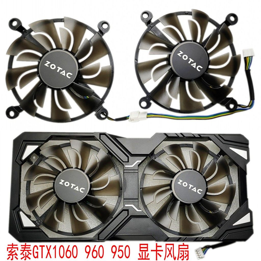 Sotai GTX1060 HA 960-4GD5 Destroyer 950-2GD5 Card Đồ Họa Quạt Điều Khiển Nhiệt Độ Im Lặng