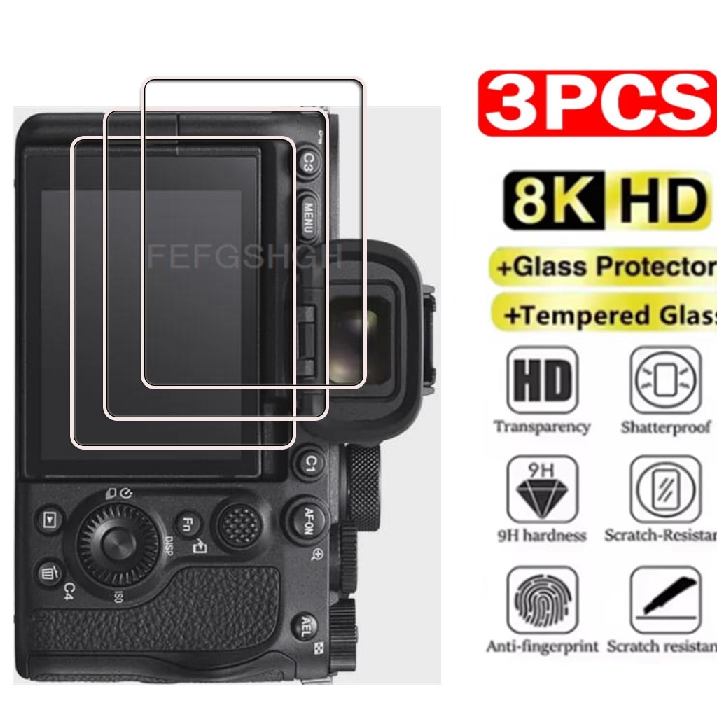 3 Máy Ảnh Kính Cường Lực Phim HD Kính Cho Sony NEX-F3 NEX-7R NEX-7 NEX-6R NEX-6L NEX-6 LCD Bảo Vệ Mà