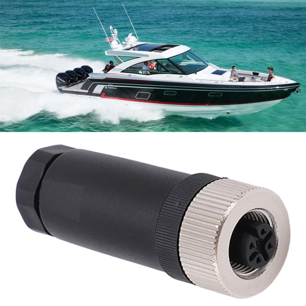 Đầu nối có thể cài đặt trường Hosioe NMEA 2000 N2K Easytouse Nữ 5 chân M12 cho phích cắm IP67 của mạ