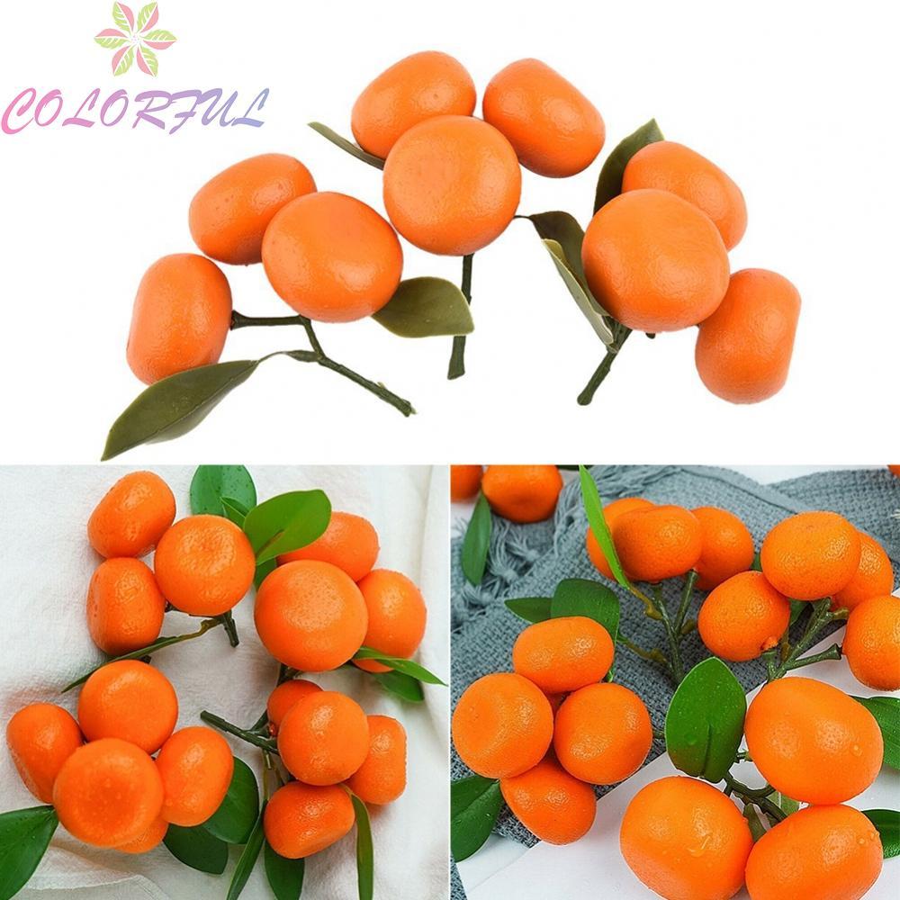 Fake Orange Display Decors Fake Food Diameter 3.7cm For Table Bar Decorations