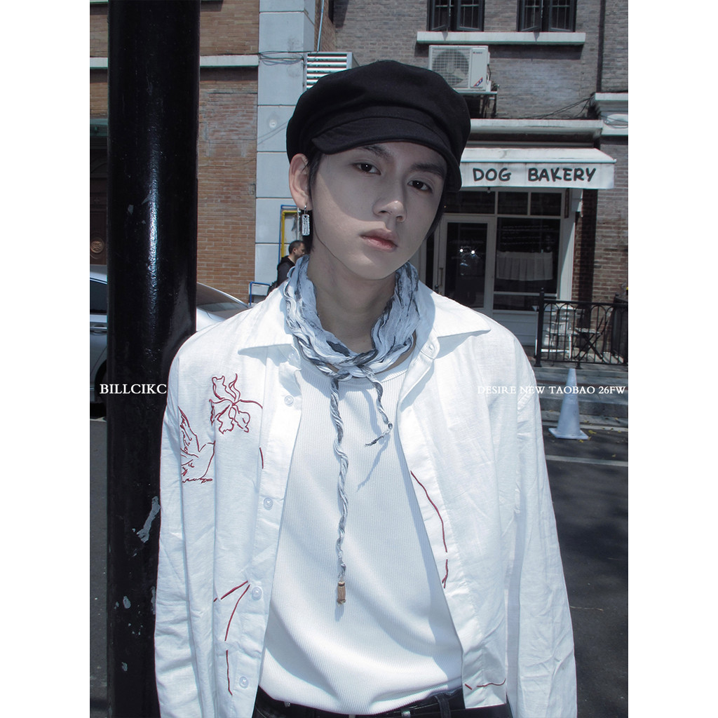CiKC Original Không Đều Xếp Ly Đính Hạt Dây Khăn Lụa Retro Gradient Bohee Nơ Phong Cách Bohee Văn Hó