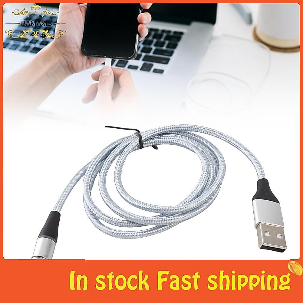 bamaxis aqxreight 3 in Nylon Cáp sạc siêu nhanh từ tính 5A cho cổng USB loại CWhite Dark Places Forc