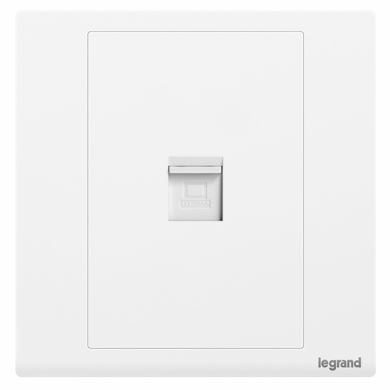 Legrand Rogeran Switch Ổ cắm Langchun S Magnolia White One Computer Plug Network Plug 86 Type Switch