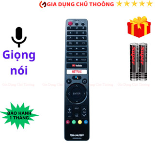  Remote điều khiển tivi SHARP Mã 08 GB326WJSA Giọng Nói điều khiển TV SHARP Smart -Tặng pin - GDCT 