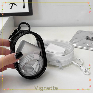 [Vignette] - COD Túi đựng dây cáp sạc tai nghe di động trong suốt
