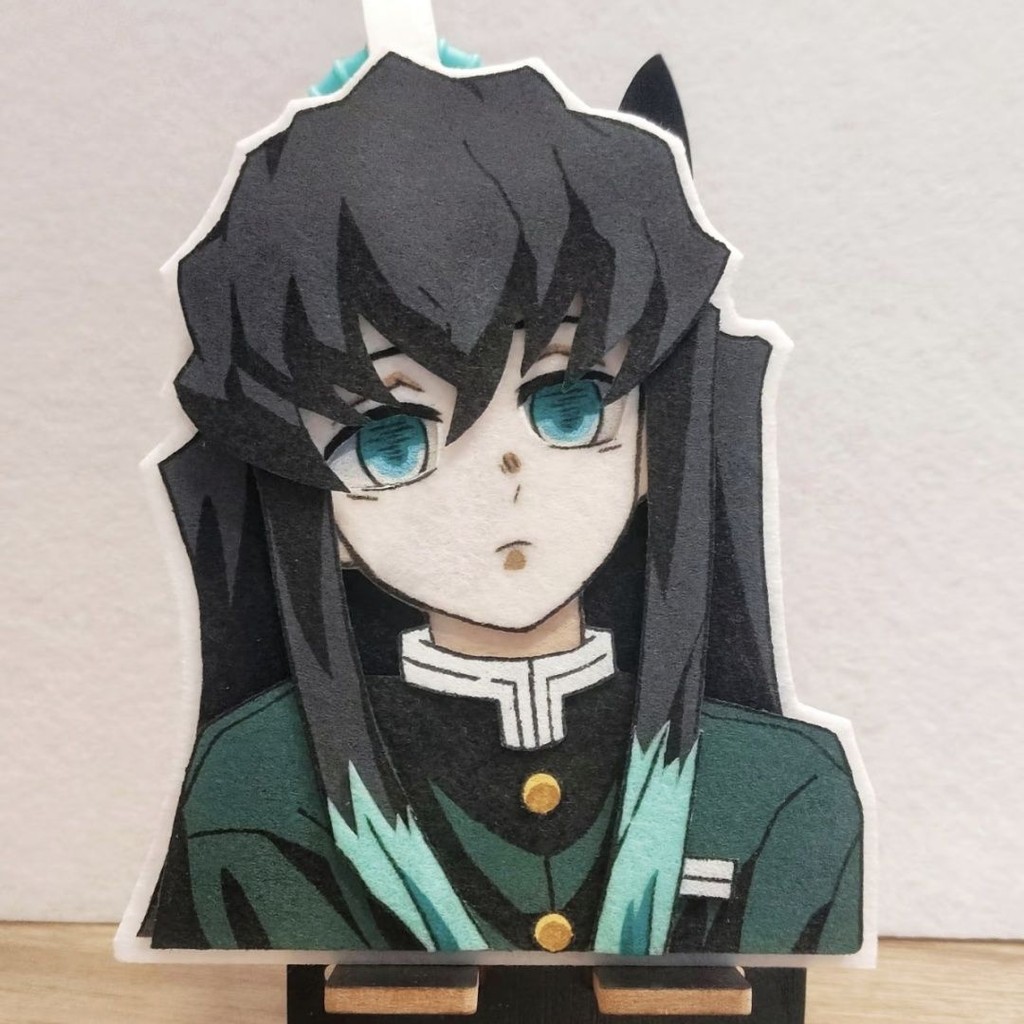 Demon Slayer / Muichiro Tokito / Phong cách mới Mặt dây chuyền trang trí hàng hóa không dệt Tokito M