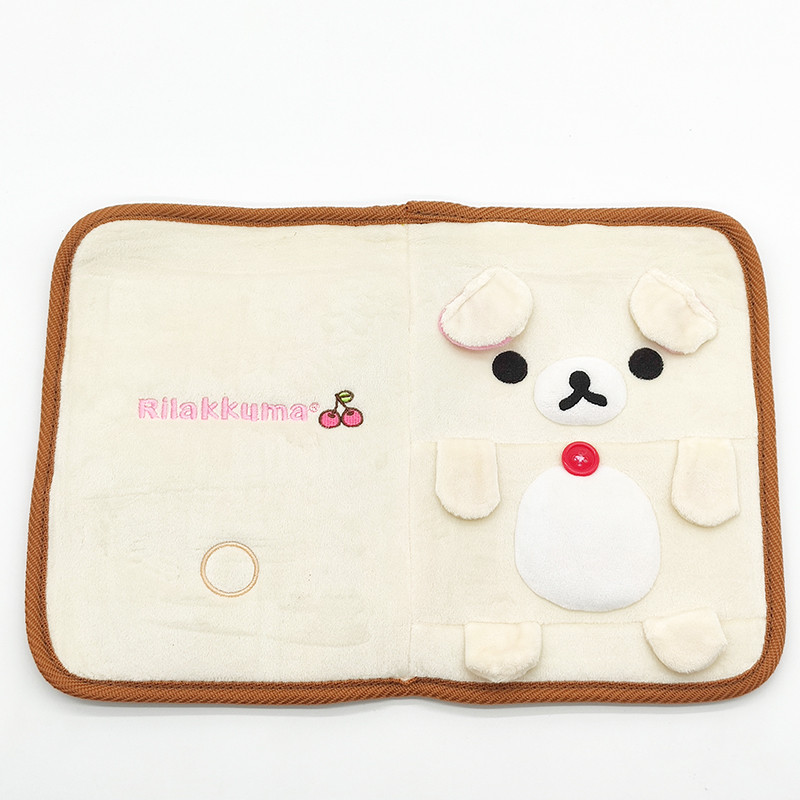 Nhật Bản Lotte rilakkuma rilakkuma rilakkuma Gấu Bông Sang Trọng Lưu Trữ Sổ Tay Hộ Chiếu Dễ Thương S