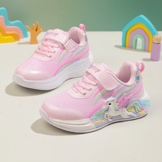   Có sẵn   Ảnh thật   Chính hãng  GIÀY THỂ THAO SNEAKERS HÃNG DISNEY CHO BÉ GÁI CÓ ĐÈN NHÁY MẪU UNICORN HỒNG 