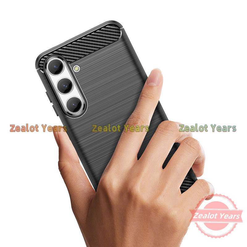 Ốp Lưng Cho Samsung Galaxy S25 S24 FE Plus Ultra S25FE S24FE Ốp lưng Họa Tiết Sợi Carbon Ốp Lưng Sil