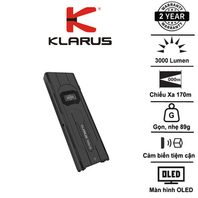 Đèn pin tác chiến siêu gọn KLARUS FlatTac X2 Độ sáng 3000 Lumens - Chiếu xa 170m