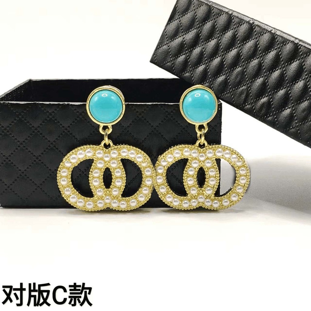 Cổ Điển Hiện Đại - Bông Tai Hai Mặt Ngọc Trai Tương Thích Chanel