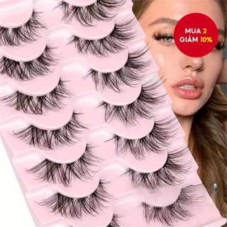 7 Cặp Lắp Mi Ngoại Hình Tự Nhiên Lông Mi Giả Trong Suốt Lông Mi Mỏng Mắt Cáo Lông Mi Ngắn Anime Lông Mi Nhân Tạo Cụm Dải Lông Mi Gói Lông Mi