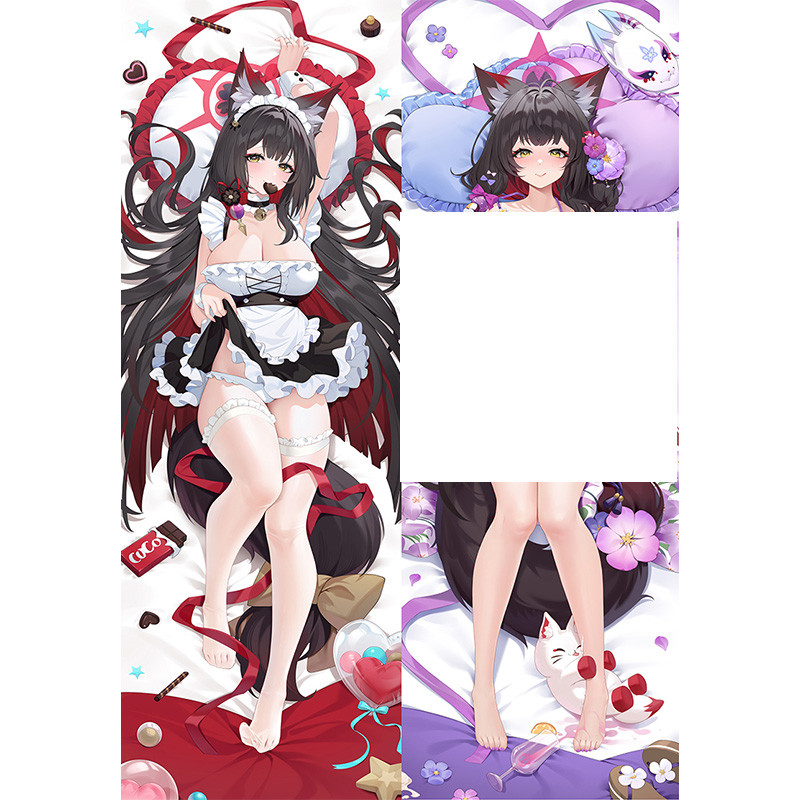 Xanh Lưu Trữ Wakamo Kosaka Dakimakura Trang Trí Cho Giường Anime Thân Gối Đệm Gối Vỏ Đệm