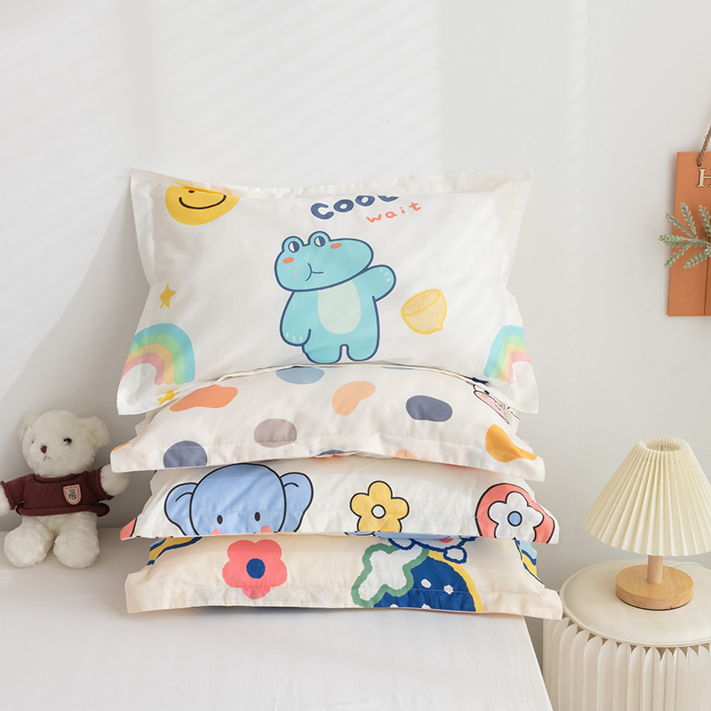 Trẻ Em Vỏ Gối Đơn Cotton Nguyên Chất Mẫu Giáo Gối 30x50 Cotton Dễ Thương Vỏ Gối Nhỏ Cho Bé 40x60 Học