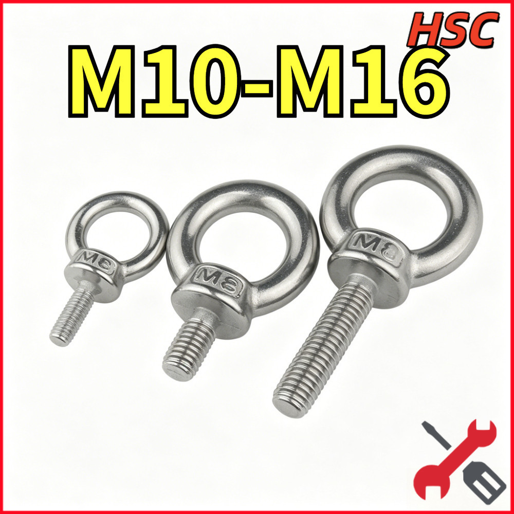 INOX 304 Bulong móc cẩu/ bulong tai cẩu/bulong mắt M10-M16[HSC-2]