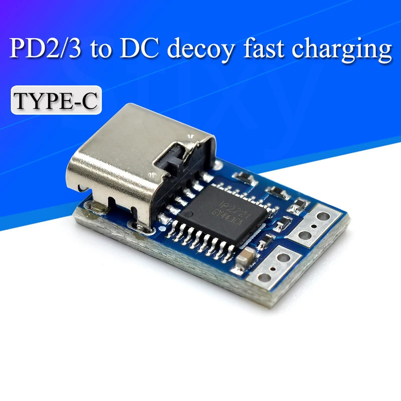 Mô-đun mồi nhử H Type-C PD PD PD2.0 PD3.0 sang DC DC DC DC Cáp nối dài Bộ sạc QC4 9V 12V 15V 20V Sạc