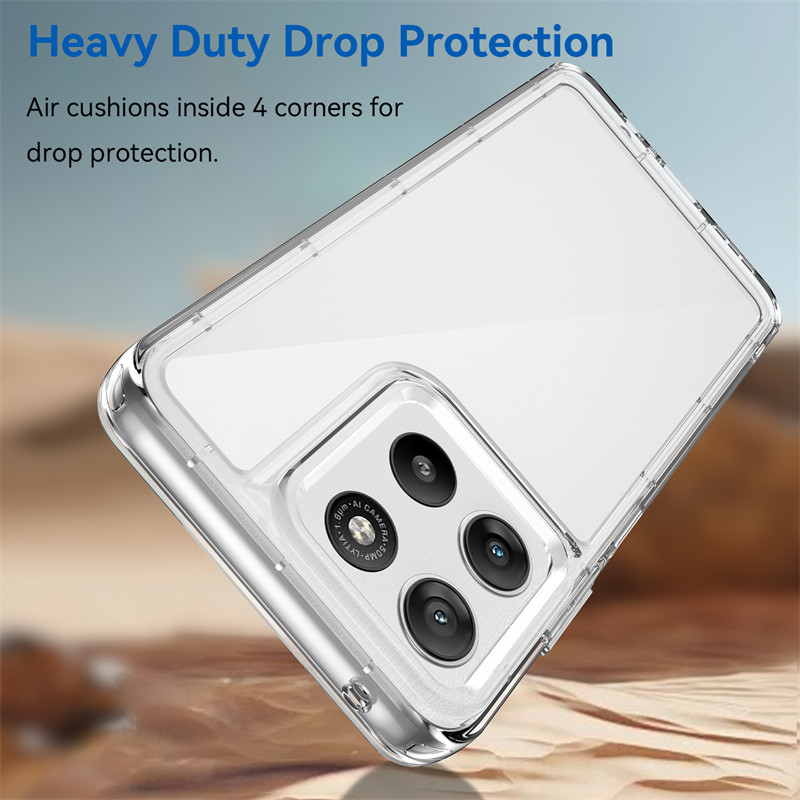 Dành Cho Motorola G37 Ốp Lưng Moto G37 Power Cover TPU Border Acrylic Backplane Ốp Lưng Bảo Vệ Điện 