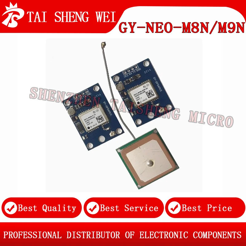 1 Chiếc Mới Chính Hãng GY-NEO-M8N GY-NEO-M9N Điều Khiển Chuyến Bay Mô Đun GPS Định Vị Vệ Tinh GLONAS