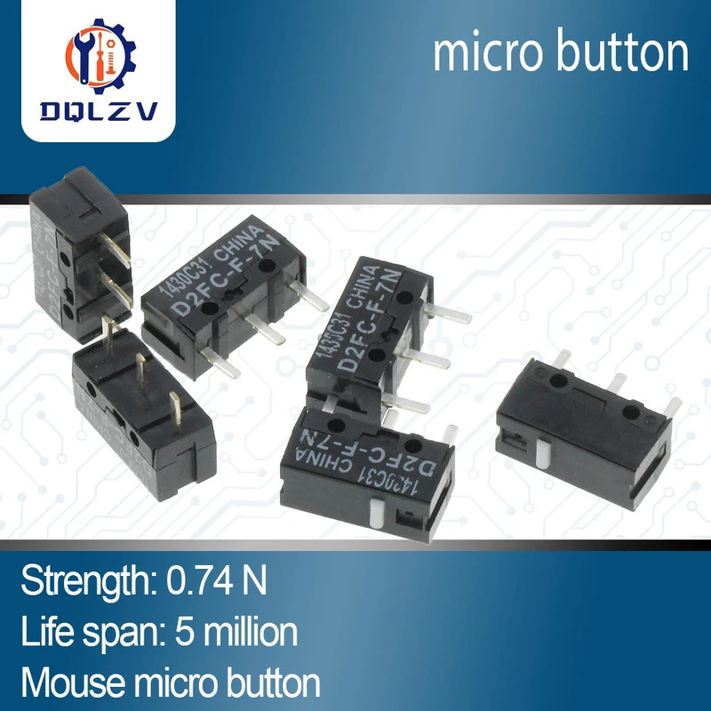Chuột Micro Switch D2FC-F-7N Nút Chuột Fretting D2FC-E-7N D2FC