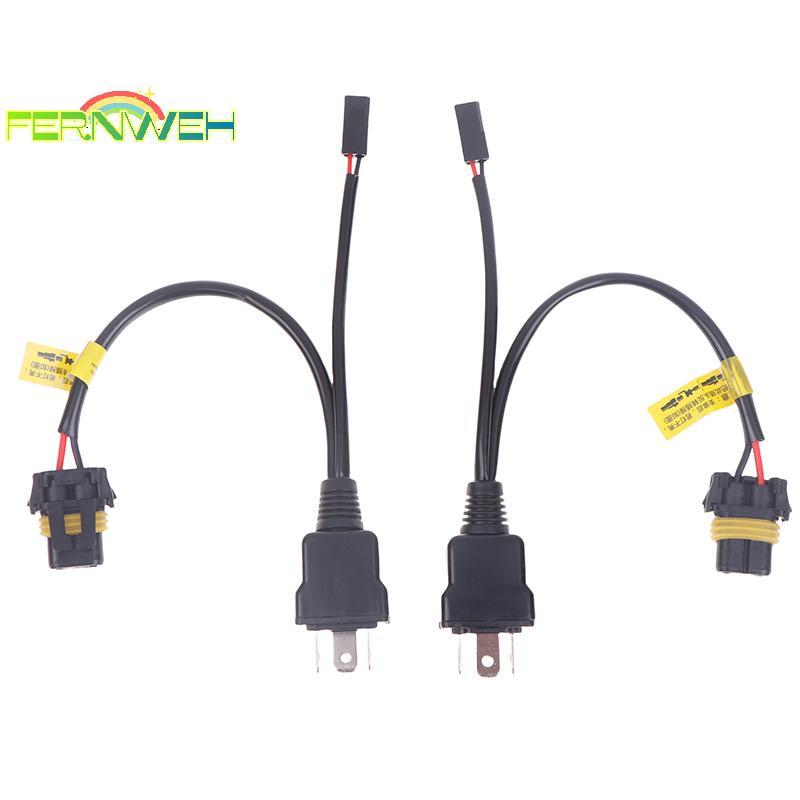[Fernweh] 2 chiếc H4 Relay Wireharness để nâng cấp bóng đèn H4 Bi LED & Xenon Phụ kiện đèn ô tô ống 