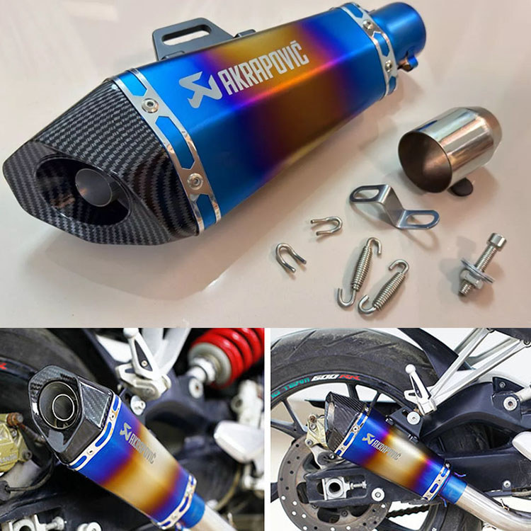 Bộ giảm thanh ống xả xe máy với đầu xả DB Killer 51mm Ekzos