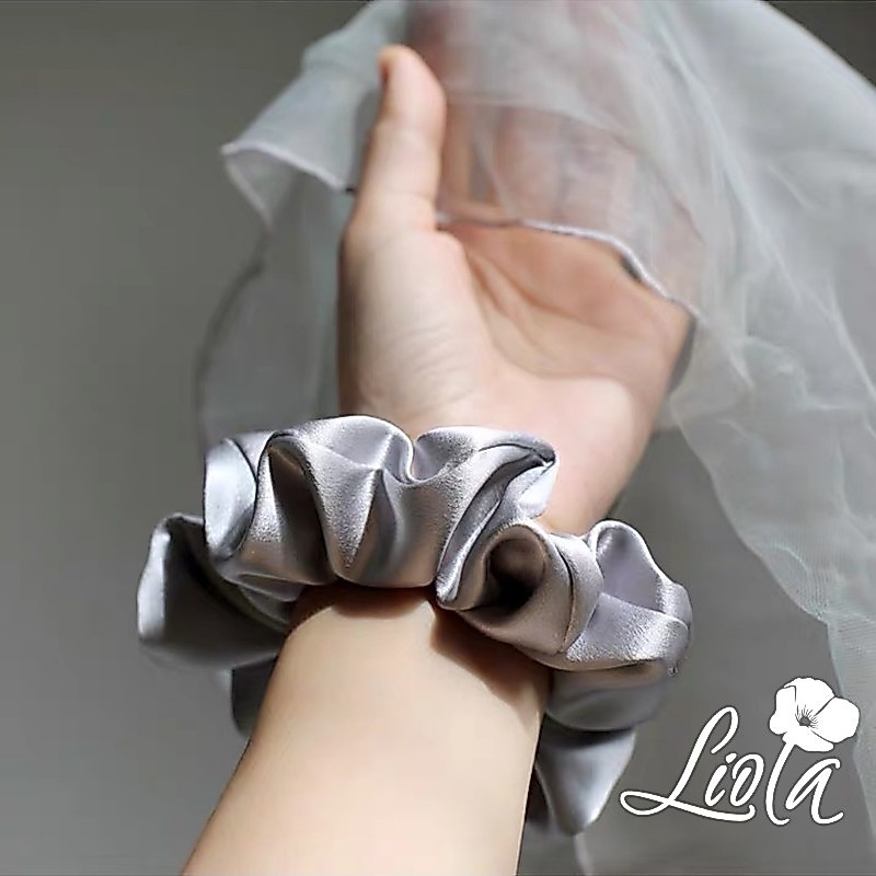 Dây buộc tóc vải lụa satin thiết kế LIOLA