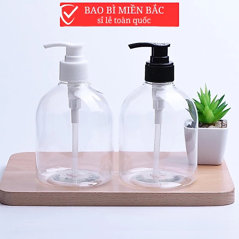 COmbo 10 Chai nhựa pet 500ml nhựa nguyên sinh vòi nhấn fi28