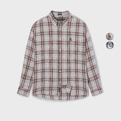 Áo Sơ Mi WHO.A.U Shadow Plaid Flannel Overfit CheckShirt_WHYCF3732U
