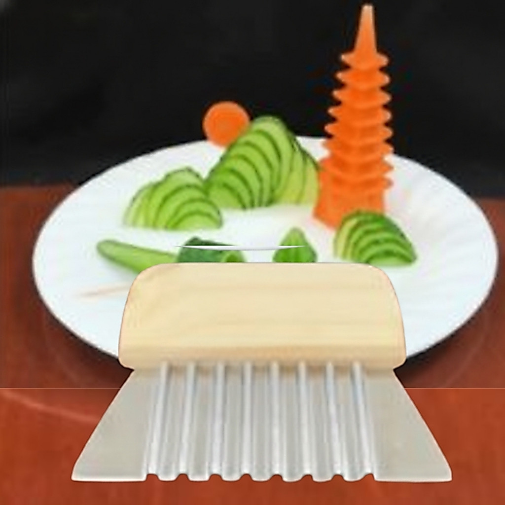 Dao Chùa Tỉa Rau Củ Đa Năng,  Dao Gợn Sóng Tạo Hình Rau Củ Nghệ Thuật, Dao Kéo Tỉa Hoa Cà Rốt, Dưa L