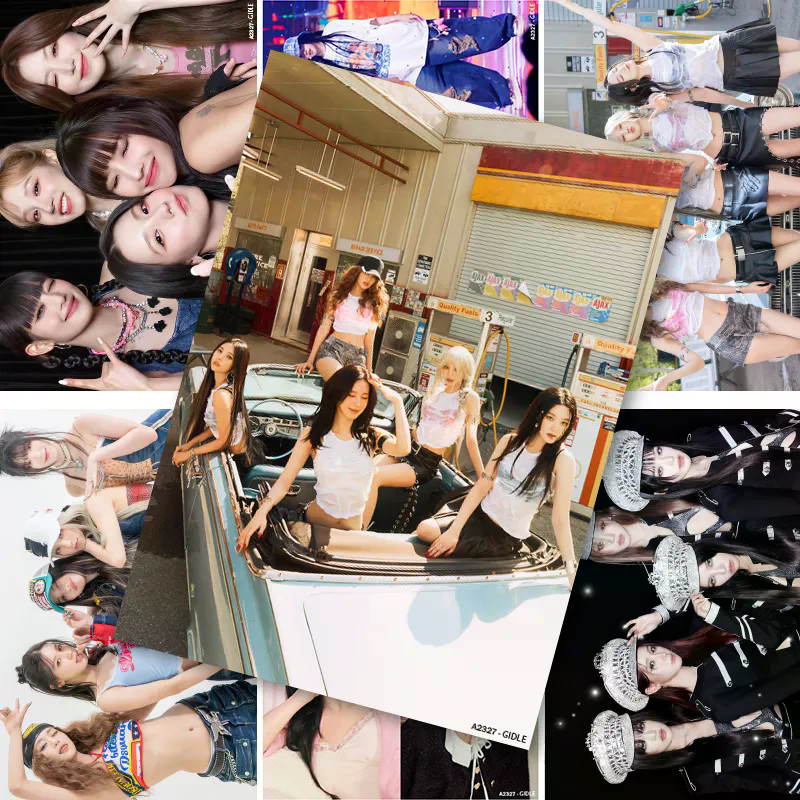 ✨Sản phẩm mới✨Gidle Poster Toàn Thành Viên Bài Hát Yu Qitian Xiaojuan Minnie Ảnh Tấm Lớn Phòng Miếng