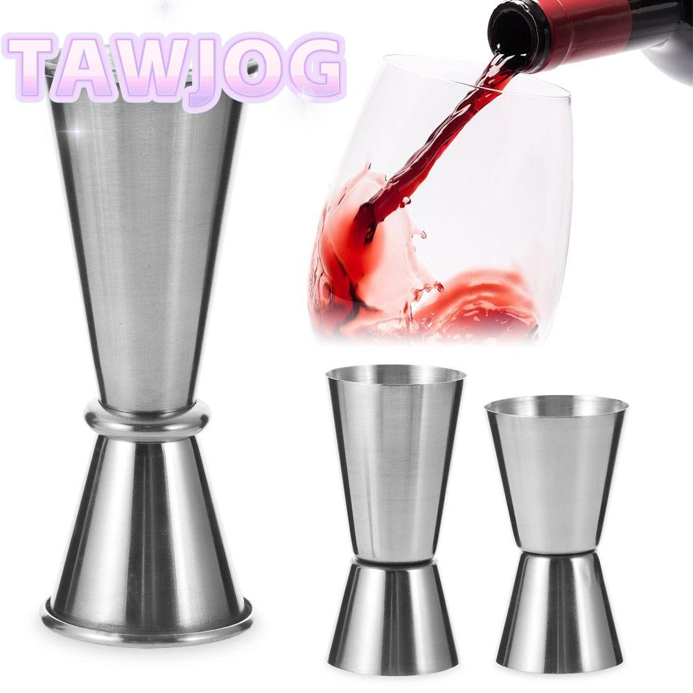 TAWJOG Ly Đong 2 đầu, Jigger 2 Đầu Chất Liệu PC, Inox Định Lượng Vạch Chia
