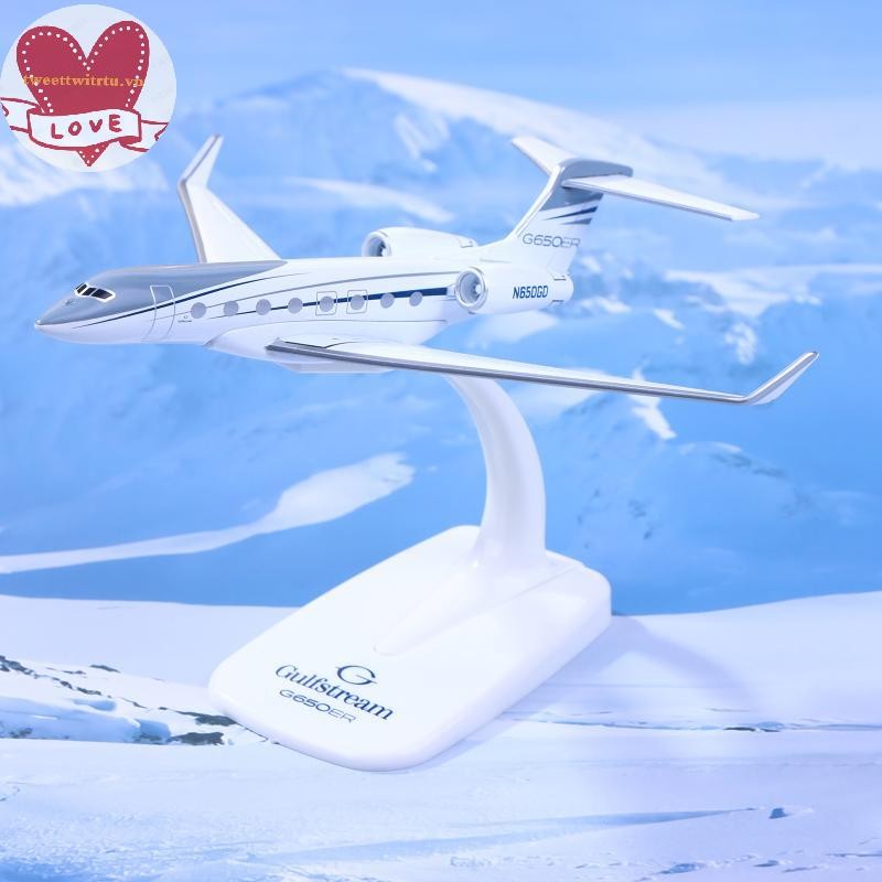 TRWITU 1 Chiếc Gulfstream G650 Máy Bay Diecast Tỉ Lệ 1 / 200 Máy Bay Mô Hình Máy Bay G650ER Máy Bay 