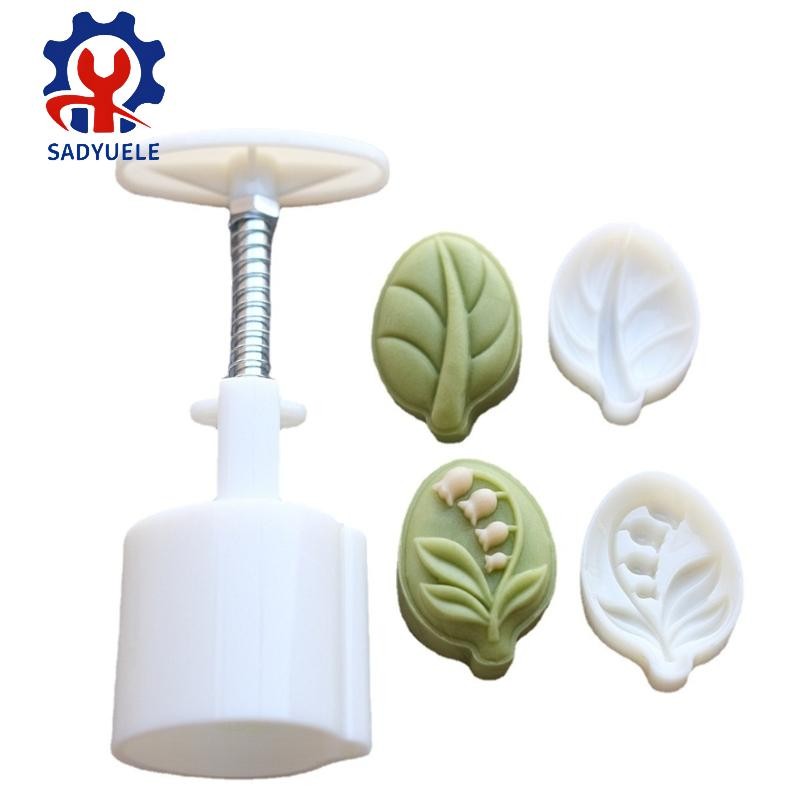 SADYUELE Khuôn Bánh Trung Thu Hình Lá Trung Thu Lễ Hội Trung Thu Máy Làm Bánh Trung Thu Tem Bánh Quy