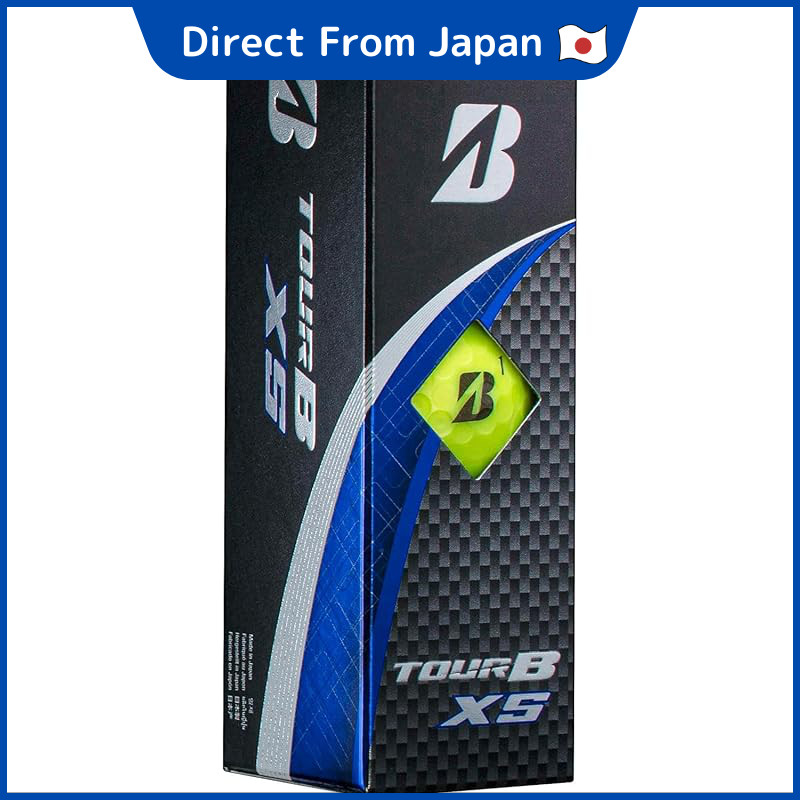 BRIDGESTONE Golf Balls TOUR B XS 2024 Model Sleeve Box, 3 Balls, Yellow S4YXJ