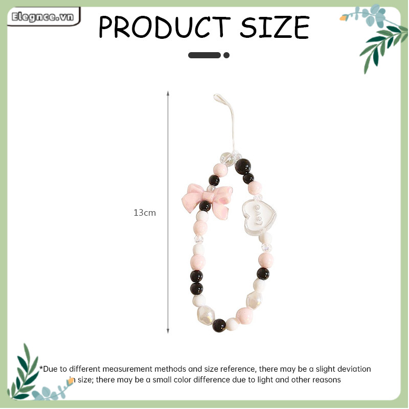 【Elevn】Dây đeo điện thoại chống mất phong cách cổ tích ngọt ngào kèm mặt dây chuyền đính hạt | BigBuy360 - bigbuy360.vn