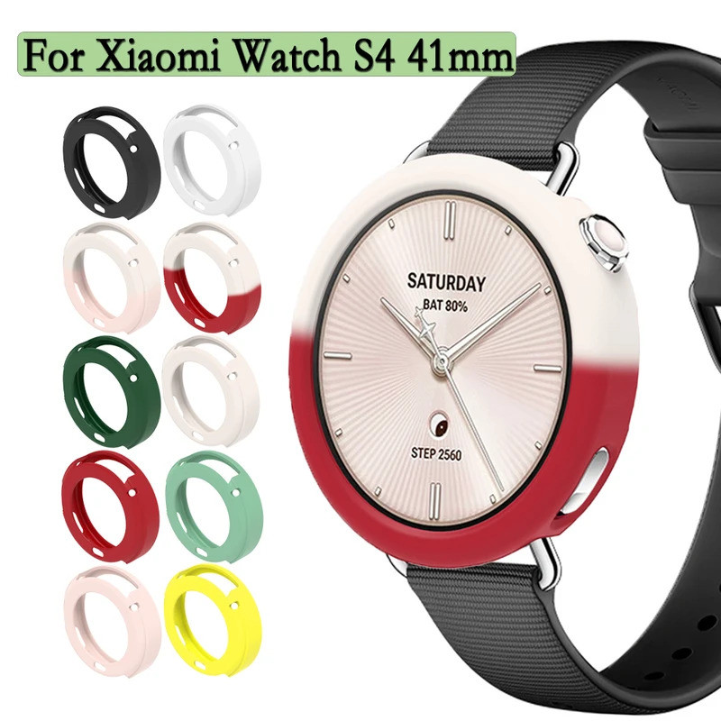 Dành Cho Xiaomi Watch S4 41mm Vỏ Silicon Mềm Vỏ Bảo Vệ Nhiều Màu Sắc Vỏ Đồng Hồ Trang Trí Cho mi Wat