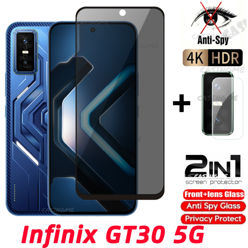 Infinix GT30 5G GT30Pro Kính cường lực riêng tư Chống gián điệp Full Cover Bảo vệ màn hình Chống Pee