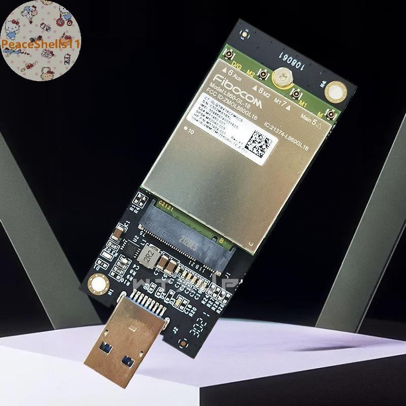 PeaceShells 1 Bộ DW5821E M2-NGFF DW5811e DW5816E EM7455 L860-GL Thẻ Mở Rộng USB3.0 Cho Mô Đun 3G / 4